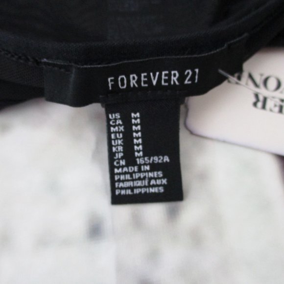 Forever 21 Juniors Sheer Striped Cheeky Bodysuit - Picture 9 of 10